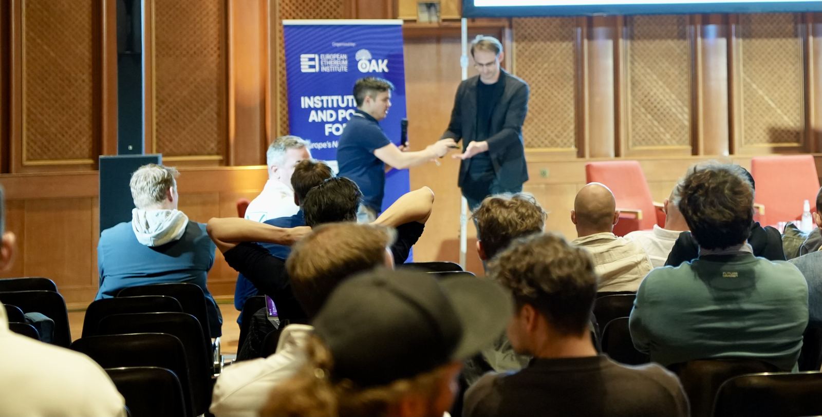 Audience watching the DFC pitching competition in Berlin