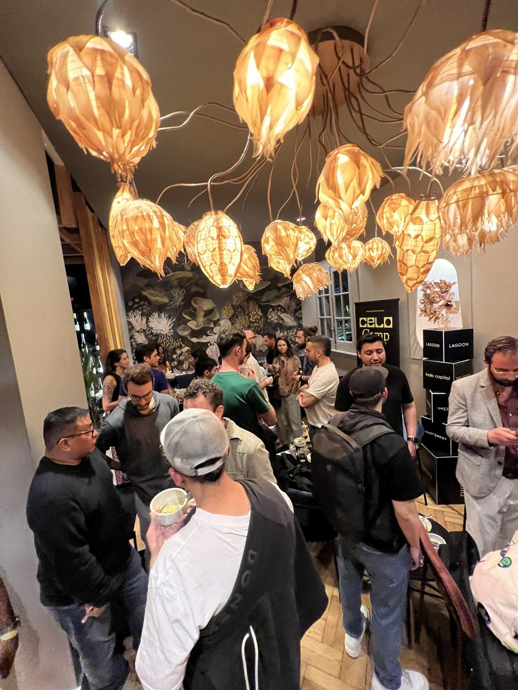 Founders and investors at the DFC VC brunch during Devconnect in Buenos Aires