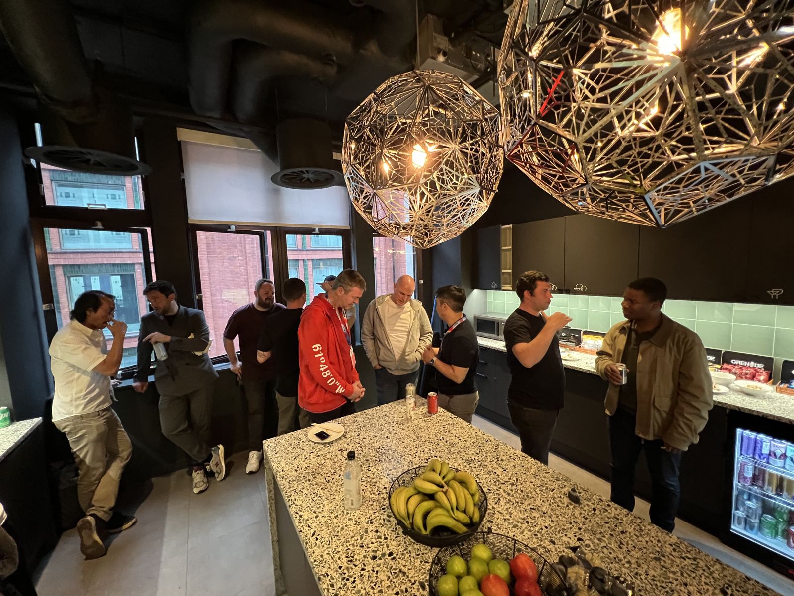 Founders gathering at the Wintermute office in London